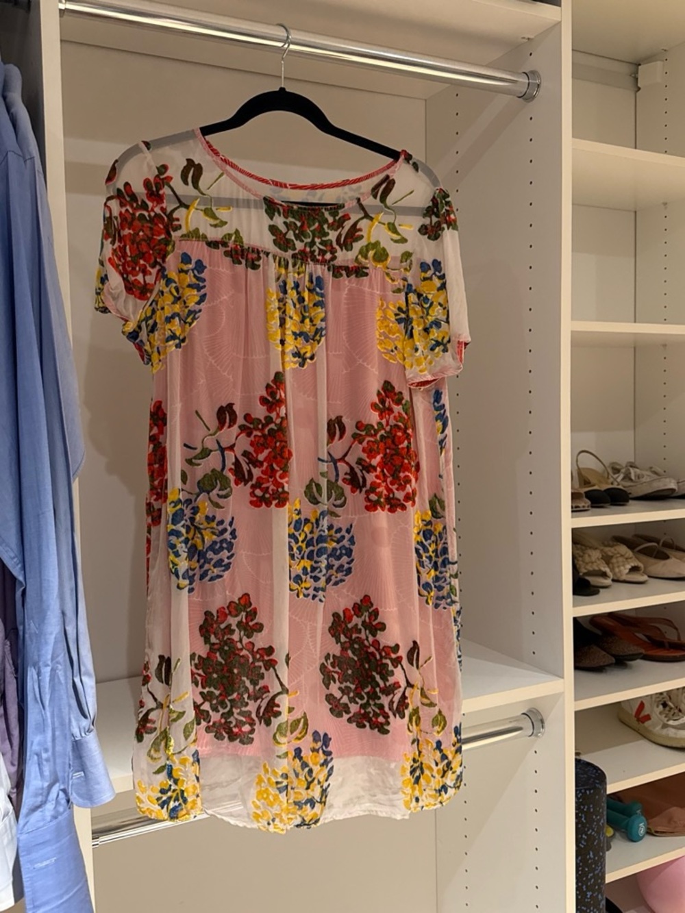 Anthropologie Maeve Sheer Floral Dress